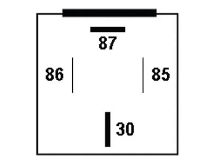 Hella Multi Purpose Relay; 50 Amp Mini; 12 Volt; 4 Blade Terminal; Clip In