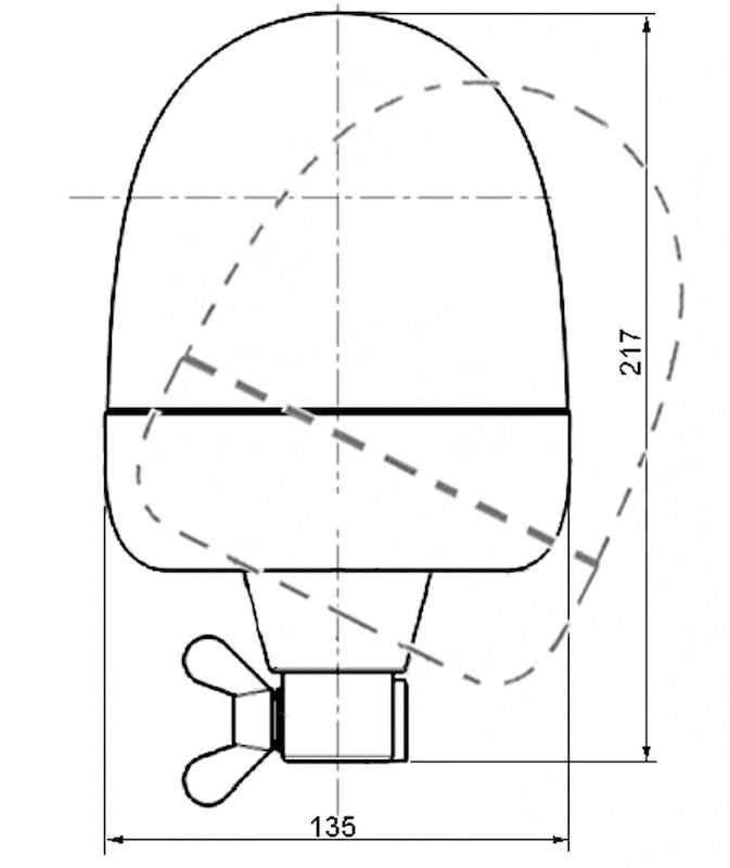 Hella Identification Lamp Rotating Beacon 2Rl 009506011