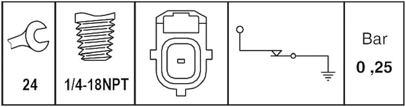 Hella Engine Oil Pressure Switch 009600081