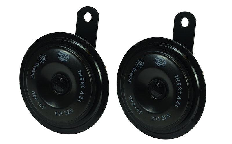 Hella Horn Kit Bx Blk Disc 92Mm 12V Univ 011225871