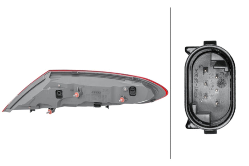 Hella Tail Light Assembly 011786231