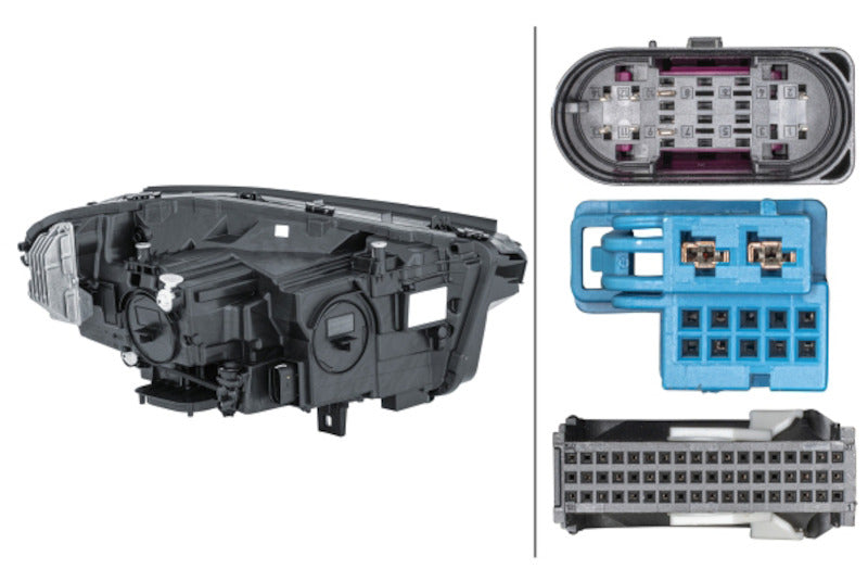 Hella Headlight Assembly 013074751
