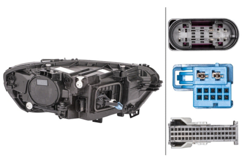 Hella Headlight Assembly 015086551