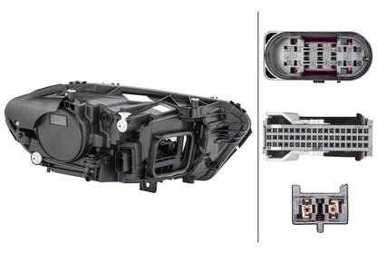 Hella Headlight Assembly 015091851