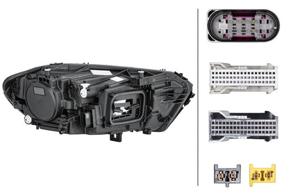 Hella Headlight Assembly 015091951