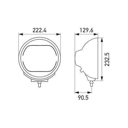 Hella Rallye 4000 LED Driving Lamp Pencil Beam 016560111