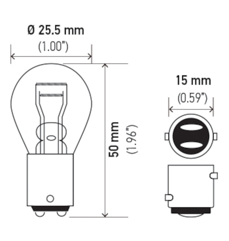 Hella Turn Signal Light Bulb 1034A image 2