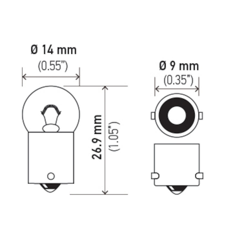Hella Trunk Light Bulb 1895