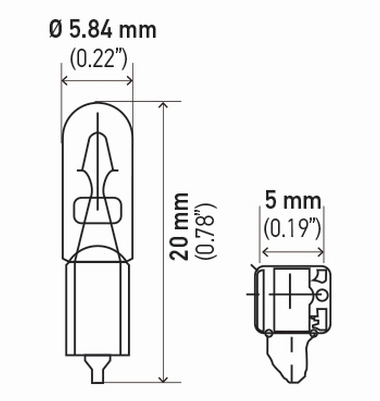 Hella Bulb 2721 12V 12W W2X46D T15 (2) 2721TB