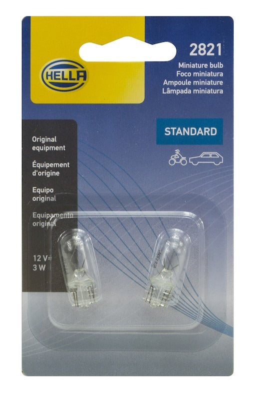 Hella Bulb 2821 12V 3W W21X95D T325 E1 (2) 2821TB