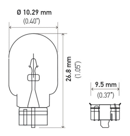 Hella Turn Signal Light Bulb 2841 image 2