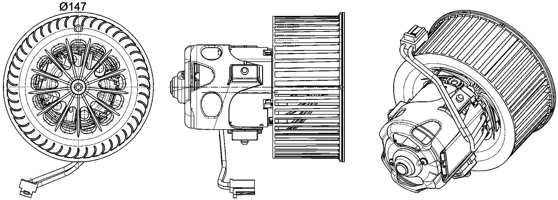 Behr HVAC Blower Motor