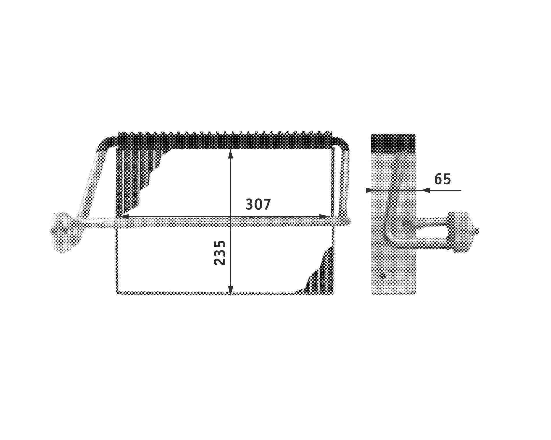 Behr A/C Evaporator Core