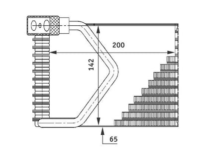 Behr A/C Evaporator Core