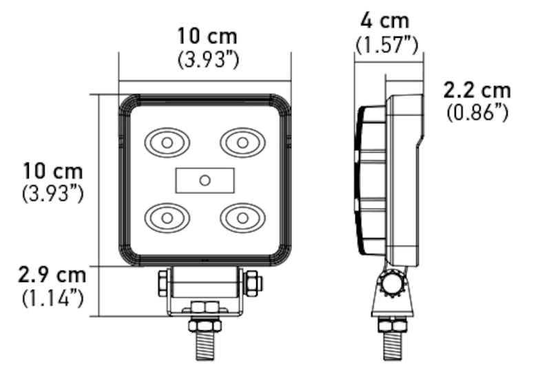 Hella Worklight ValueFit 4 SQ Eco LED