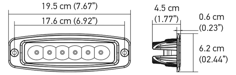 Hella Value Fit Mini 6in LED Light Bar - Flood 357203031