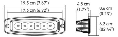 Hella Value Fit Mini 6in LED Light Bar - Flood 357203031