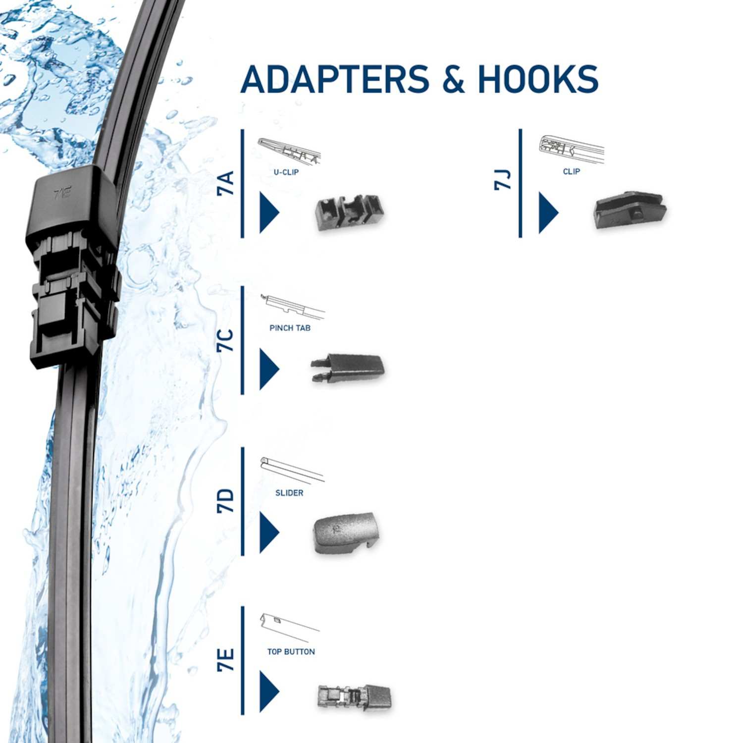 Hella Back Glass Wiper Blade 13in  - Single 358179131