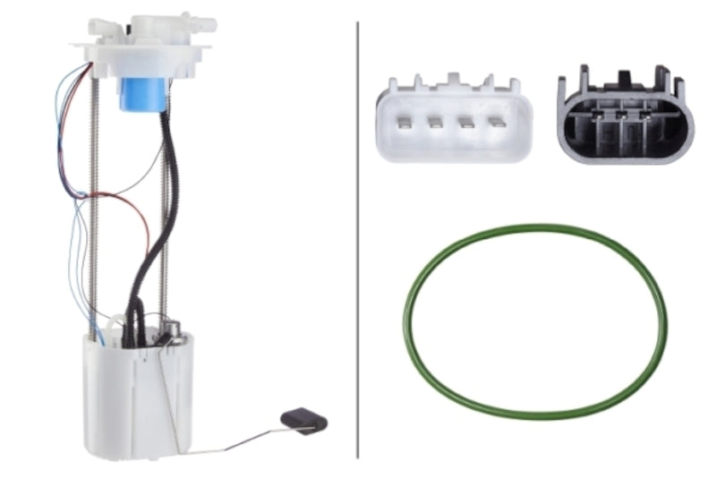 Hella Fuel Pump and Sender Assembly  top view frsport 358302251