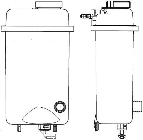 Behr Engine Coolant Recovery Tank