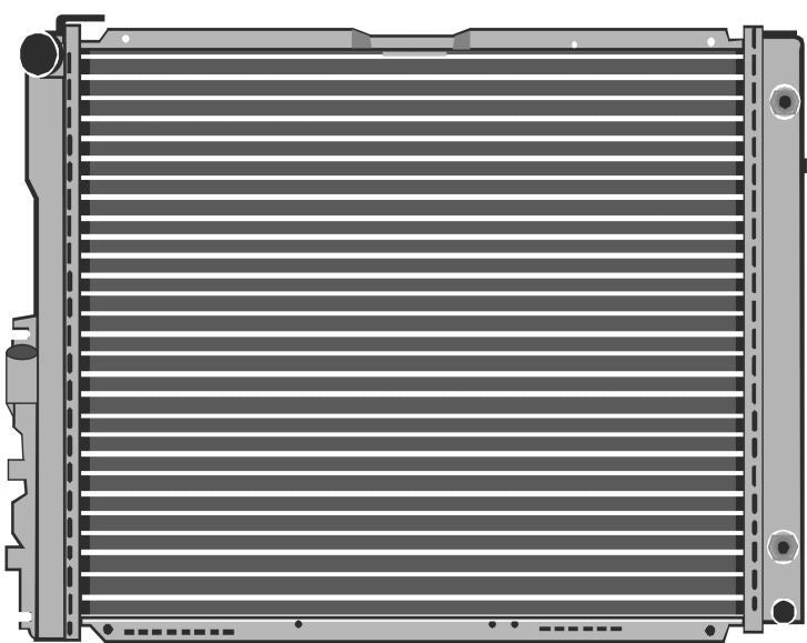 MAHLE Behr RADIATOR ENGINE COOLING MB 376712421