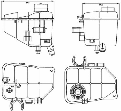 Hella Engine Coolant Recovery Tank