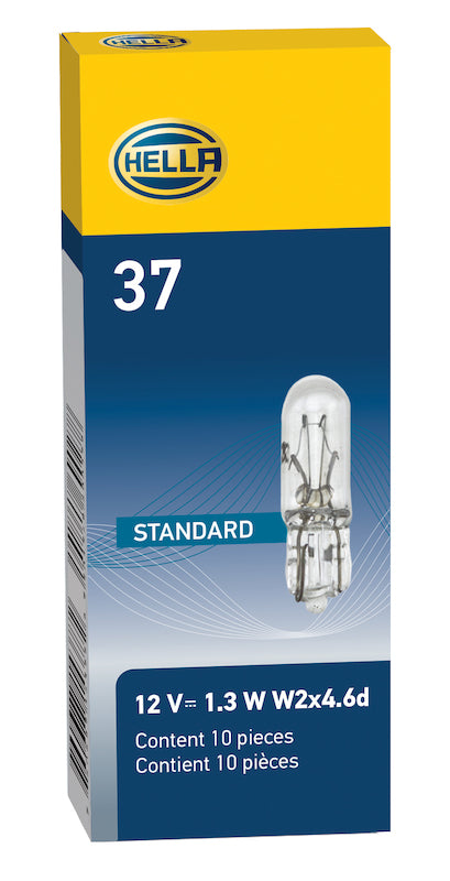 Hella Bulb 37 12V 1.3W W2X4.6d T1.75 37