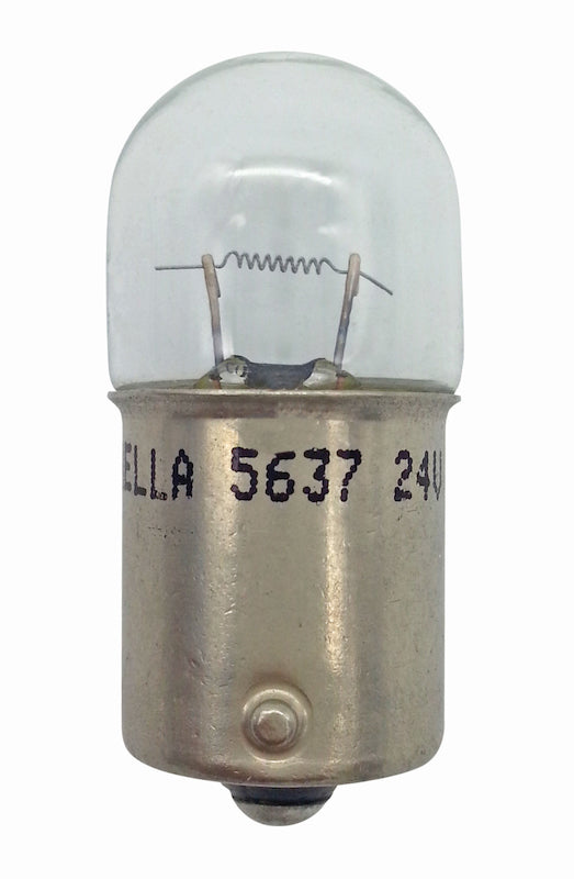 Hella Bulb 5637 24V 10W Ba15S B6 (2) 5637TB