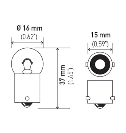Hella Turn Signal Light Bulb 63 image 2