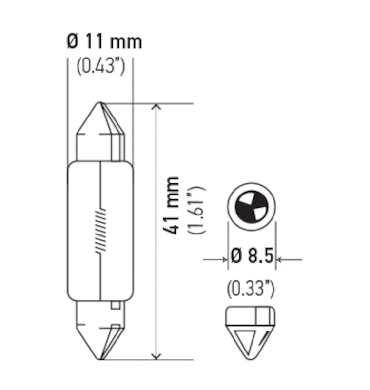 Hella Turn Signal Light Bulb 6424 image 2