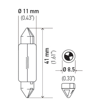 Hella Turn Signal Light Bulb 6424 image 2