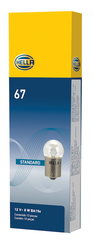 Hella Bulb 67 12V 8W 4CP BA15s G6 67
