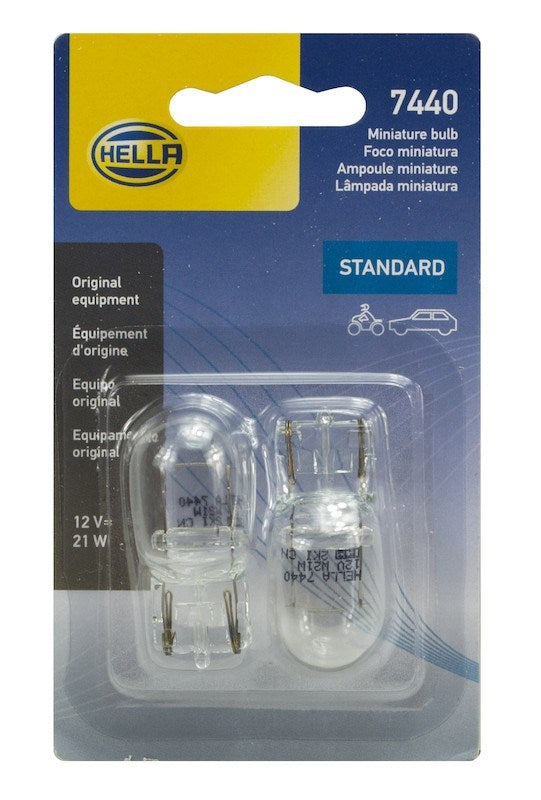 Hella Bulb 7440 12V 21W W3X16D T65 (2) 7440TB