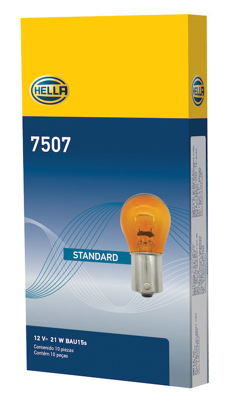 Hella Bulb 7507 12V 21W BAU15s S8 AMBER 7507