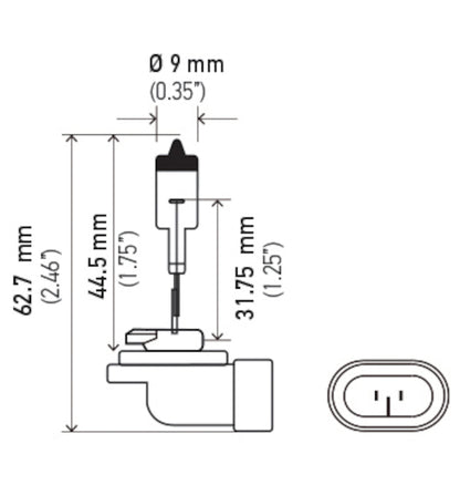 Hella Bulb 881 12V 27W Pgj13 T325 881