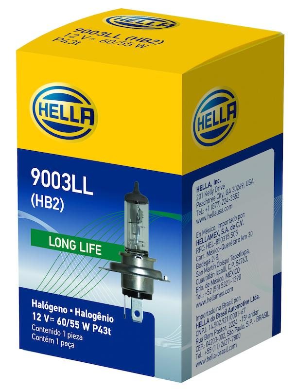 Hella T4.625 Long Life Halogen Bulb 12V 60/55W - P43t Base