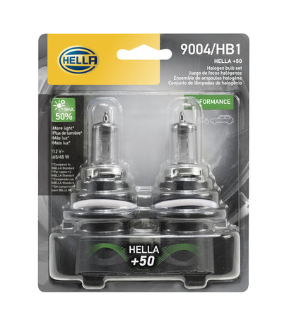 Hella Bulb 9004 12V 65/45W P29T T4625 +50 (2) 9004P50TB