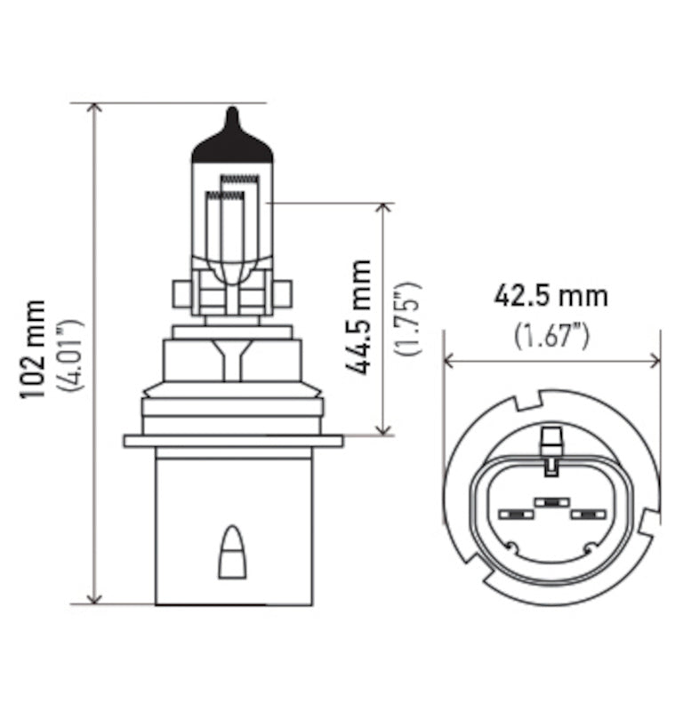 Hella Bulb 9004 12V 65/45W P29T T4625 +50 9004P50