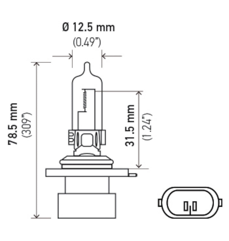 Hella Bulb 9005Xs/Hb3A 12V 65W P20D T4 9005XS