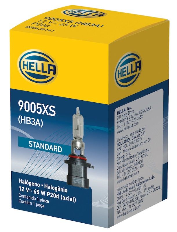 Hella Bulb 9005Xs/Hb3A 12V 65W P20D T4 9005XS