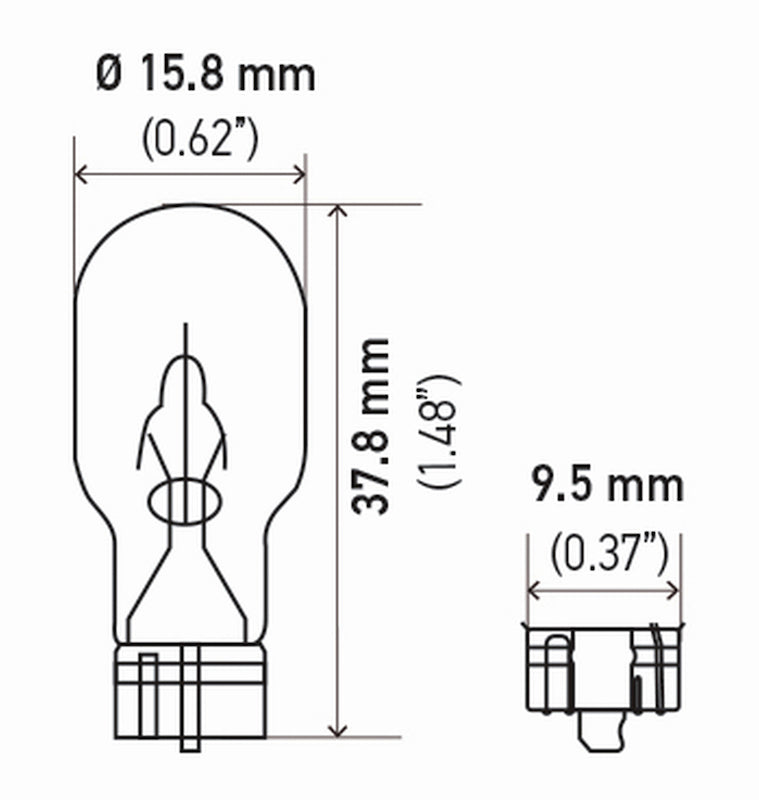 Hella Turn Signal Light Bulb 921NA image 2