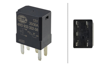 Hella Engine Cooling Fan Motor Relay 933332581