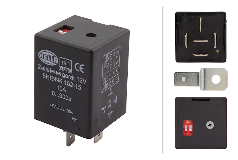 Hella Timer Control 12V 5Pin 0900S Delay On 996152151