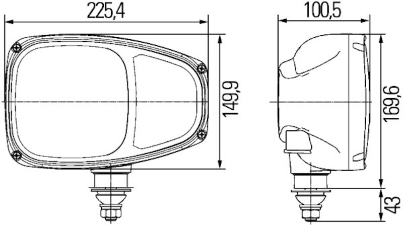 Hella Headlamp ES FAPO BL LI 0GR MG12 DT 1EE 996174251