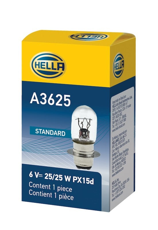 Hella Bulb 3625 6V 25/25W Px15D T6 A3625