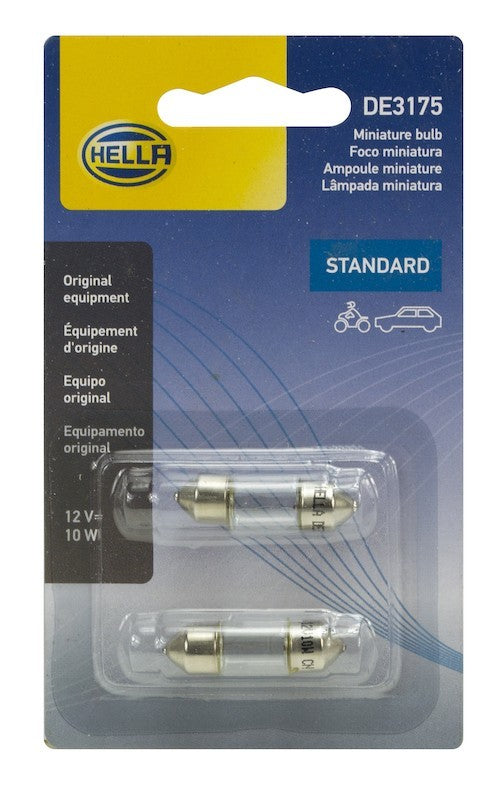 Hella Bulb 3175 12V 10W Sv858 T325 10X31(2) DE3175TB