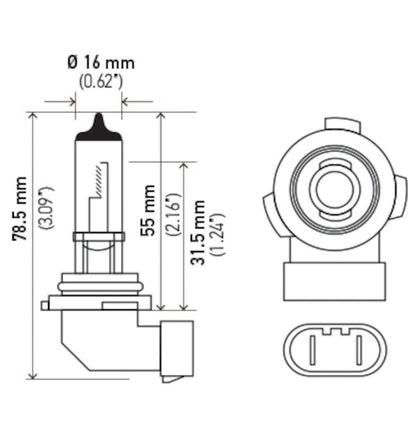 Hella BULB 12V 45W PY20D T4 (91