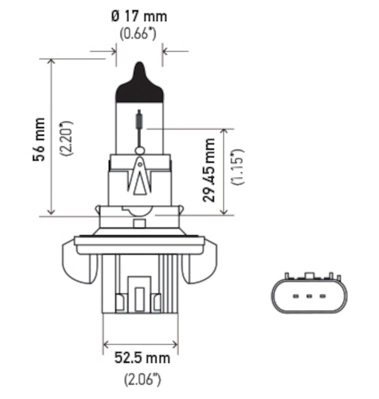 Hella Bulb H13 12V 60/55W P264T T4 H13