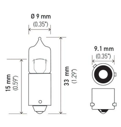 Hella Bulb H21W 12V 21W Bay9S T275 H21W