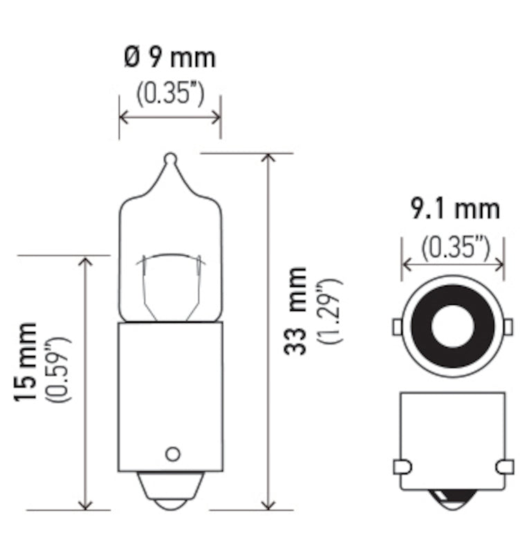 Hella Bulb H5W 12V 5W Ba9S T275 H5W